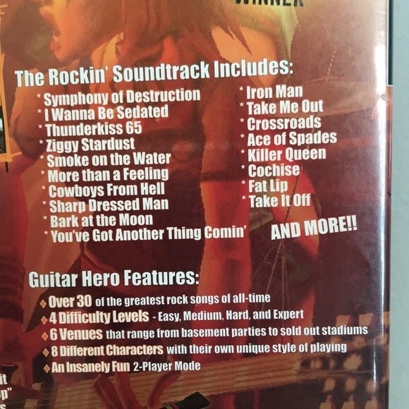 Guitar Hero for PlayStation 2 CD - Picture 4 of 8